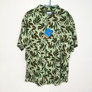 Mens Columbia Utilizer Printed Woven Short Sleeve Shirt Size XXL